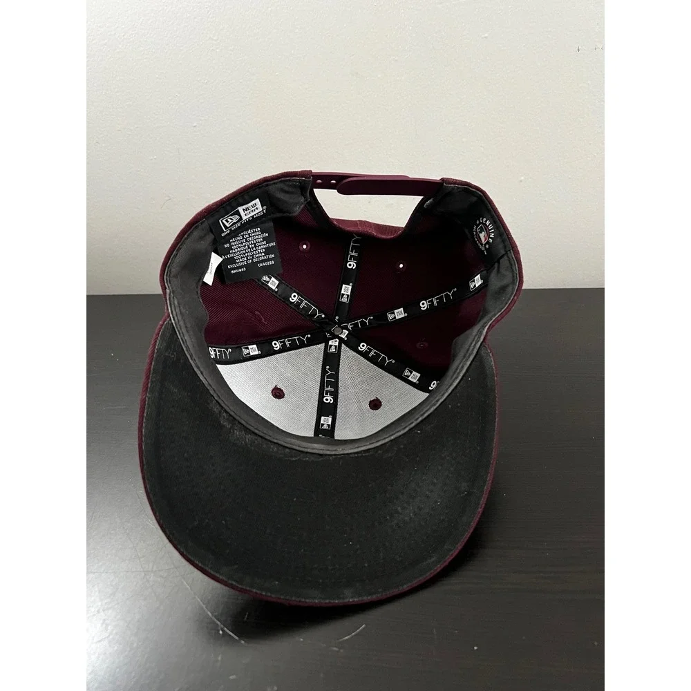 New Era 9FIFTY San Diego Padres Snapback Hat Maroon Burgundy MLB